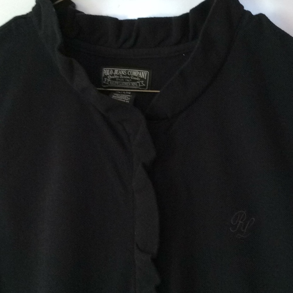 Vintage Ralph Lauren Black Cotton Sleeveless Dress - Picture 3 of 8